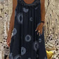 ⏳Time-Limited Special Price: ￡11.99!!⏰Women Summer O-Neck Sleeveless Print Dress