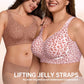 🏆SUMMER HOT SALE 49% OFF 🔥Super Firming Leopard Print Jelly  Bra | Women Wirefree Bras 👍No More Sagging Breasts
