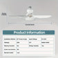 🌬️Surprise Price: Only £15.99!!🔥SmartBreez™ 40W LED Ceiling Fan Light – 20.5” Ultra-Quiet with Remote 🎯 | E27 + FREE B22 Adapter 🔌 | For Bedroom 😴, Kitchen 👩‍🍳 & Garage 🛠️ – UK Ready! 🇬🇧