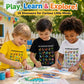 🔥🦖Summer Hot Sale - ONLY ￡7.99!!✨🎁Kids Dinosaur Alphabet Graphic T-Shirt