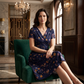 💃Summer Hot Sale 70% OFF🌿⏳Women's V-Neck Floral Print Dress with Twist Waist