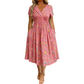 💃Summer Hot Sale 70% OFF🌿⏳Women's V-Neck Floral Print Dress with Twist Waist